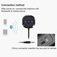 thumbnail image 4 of Receptor de kit de coche Bluetooth, adaptador de audio manos libres con micrófono incorporado y clip de ventilación, cargador de coche USB 2.1a, 4 of 5