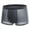 Dark Gray, variant on zeranth Men Summer Underwear Mid-rise Wide Elastic Waistband Boxer Briefs U-convex Thin Ice Silk Mesh Shorts Panties Underpants