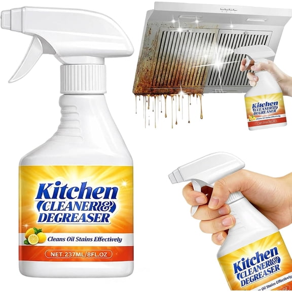 Kitchen Heavy Oil Cleaner Spray 8Oz Foaming Degreaser Stove