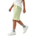 thumbnail image 4 of Tdoqot Boys Athletic Shorts Knee Length- Quick Dry Baggy Casual Elastic Waist Kids Cotton Sweat Shorts Green Size 4 T, 4 of 7