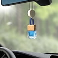 thumbnail image 3 of Hanging Car Freshener Car Diffuser Bottle,Glass Car Air Freshener Bottle with Wooden Cap,Hanging Essential Oil Fragrance Pendants for Car Decor,Can DIY Air Freshners Diffuser, 3 of 5