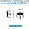 thumbnail image 2 of Uxcell 6 Pcs Espaciadores de Acero Inoxidable, 7mm ID x 10mm OD x 4mm de Altura Buje de Tornillo de Acero Inoxidable 304 Espaciador Redondo Sin Rosca para Tornillos y Tuercas de 1/4"M7, 2 of 5