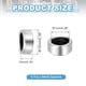 thumbnail image 2 of Uxcell 6 Pcs Espaciadores de Acero Inoxidable, 7mm ID x 10mm OD x 4mm de Altura Buje de Tornillo de Acero Inoxidable 304 Espaciador Redondo Sin Rosca para Tornillos y Tuercas de 1/4"M7, 2 of 5