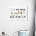 thumbnail image 3 of Wynwood Studio Holiday and Seasonal Wall Art Canvas Prints 'Wonderful Time Glitter' Christmas Home Décor - Gray, Gold, 24" x 20", 3 of 5