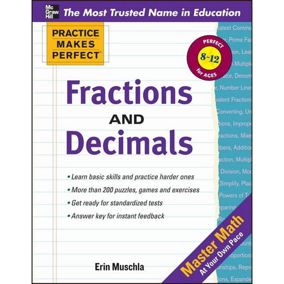 Practice Makes Perfect: Fractions, Decimals, and Percents, (Paperback)