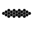 thumbnail image 1 of 12 piezas de adhesivos decorativos hexagonales en vinilo 3D para paredes, arte para el hogar, bricolaje, 1 of 2