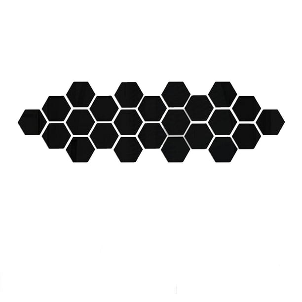 12 piezas de adhesivos decorativos hexagonales en vinilo 3D para paredes, arte para el hogar, bricolaje