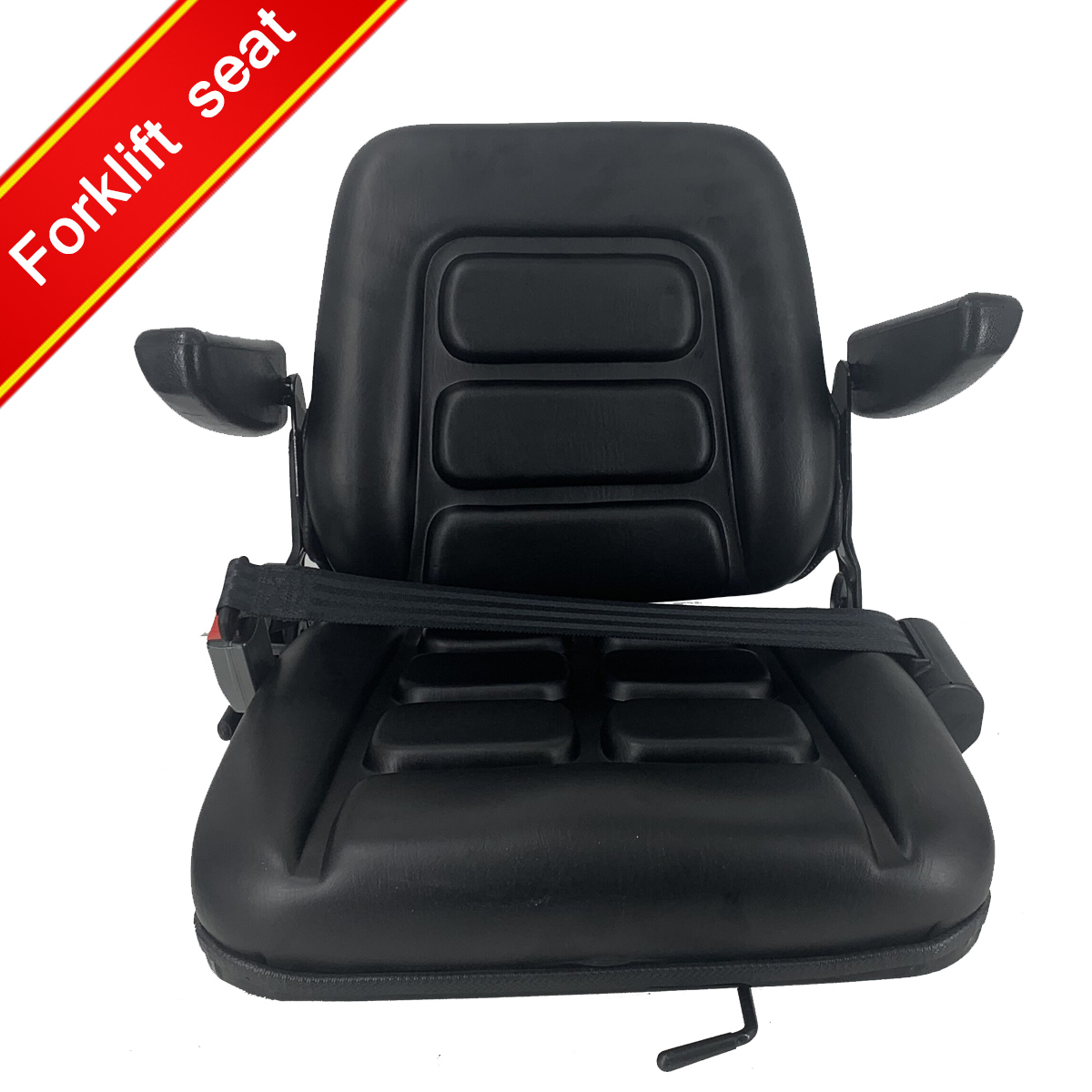 Lawn Mower Tractor Seat Garden Forklift Excavator Seat w/ Backrest