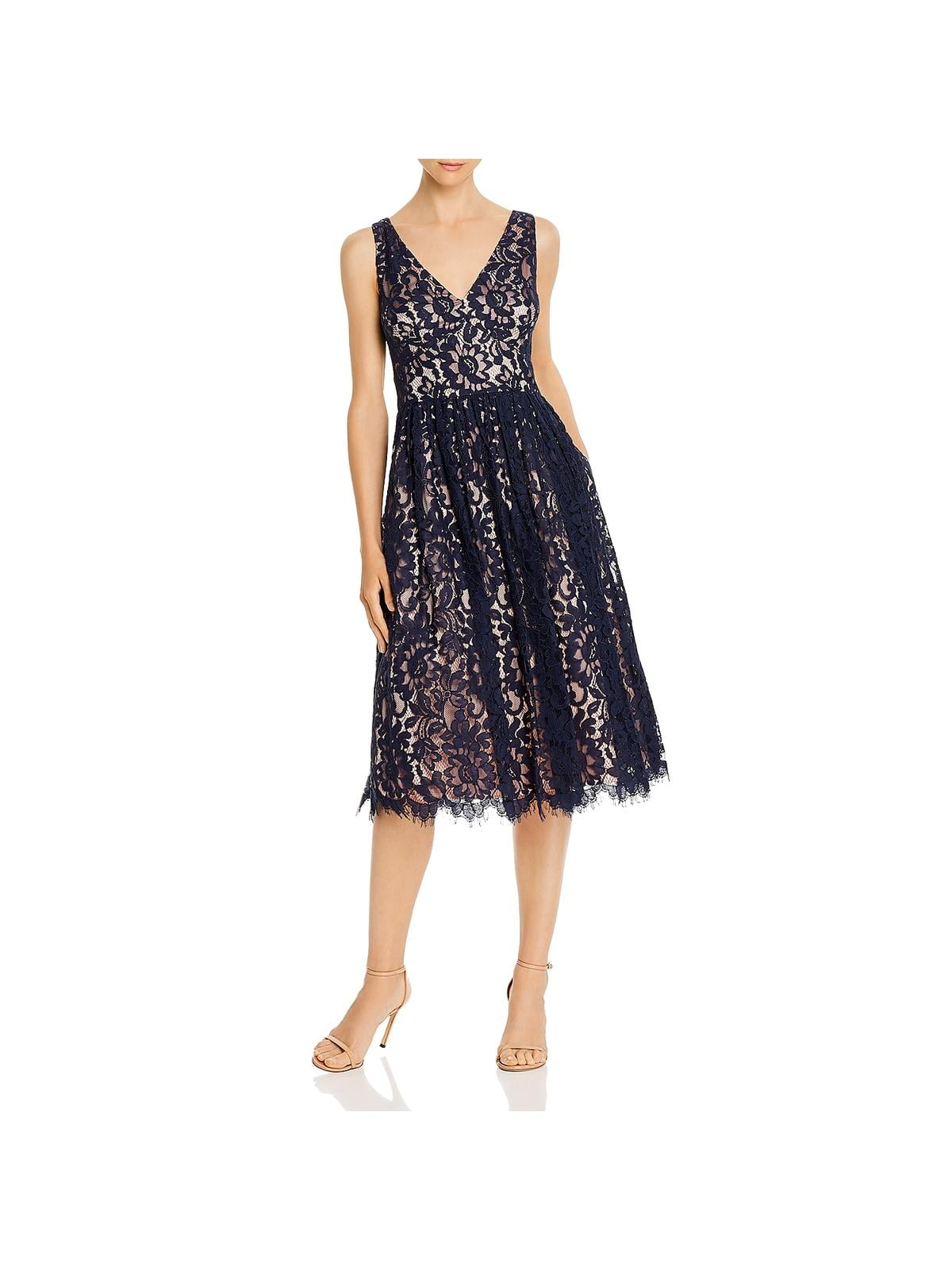eliza j lace midi dress