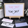 thumbnail image 4 of 16 Sheets Angel Wings Car Sticker 4 Colors Car Window Bumper Sticker Heart with Wing Decals Waterproof Reflective Self-Adhesive Decals for Vehicle Decoration Rear Windows Fender, 4 of 6