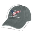 thumbnail image 2 of USA 250th Anniversary Gray Hat Adjustable Funny Fashion Unisex Baseball Cap for Men Women, 2 of 7