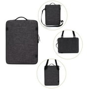 DOMISO 13.3 Inch Waterproof Laptop Sleeve Canvas with USB Charging Port Headphone Hole for 13-13.3 Inch Laptops/MacBook