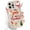 Gift, variant on Christmas Print Phone Case for iPhone 12 6.1", with Aesthetics Pattern Design Soft TPU Silicone Xmas Cases, Shockproof Bumper Protector Camera Girls Women Cover, Gingerbread