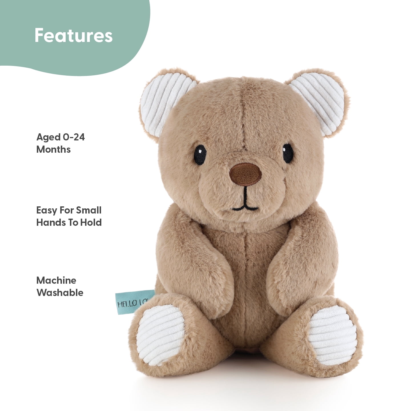 The Peanutshell Wild Kingdom/Safari Adventures Crib Bedding Set and Stuffie Plush Toy, 4-Piece Set