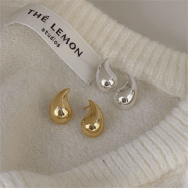 Pendientes colgantes de plata de ley 925 de estilo coreano con hebilla para la oreja, pendientes sencillos de estilo elegante y moderno