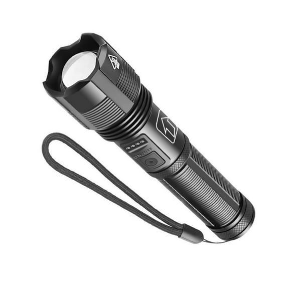 Super Bright Tactical Flashlight Long Battery Life, Adjustable Focus for Night Fishing Camping Adventures