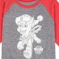 thumbnail image 3 of Paw Patrol - Chase Christmas Bells - Toddler And Youth Raglan Graphic T-Shirt, 3 of 7