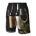 thumbnail image 4 of Fotbe Two Bottles Of Red And White Wine Trajes de Baño Estampados para Hombre, Shorts de Verano de Secado Rápido, Ropa de Playa, Bañadores-Large, 4 of 6