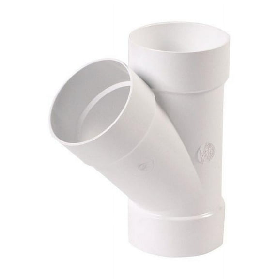 NDS Schedule 35 4 in. Hub x 4 in. Dia. Hub PVC Wye