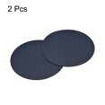 thumbnail image 3 of Uxcell 102mm(4.02") Round Coasters PU Cup Mat Pad for Tableware Dark Blue 2 Pack, 3 of 5