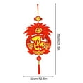 thumbnail image 3 of Chinese New Year Decorations 2025, Vietnamese Chinese Knot Pendant "Daofu" Hanging Ornaments Lunar New Year Decoration Spring Festival Pendants for Home Office Car Tree Decor, 3 of 6