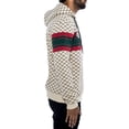 thumbnail image 3 of Hudson Longsleeve Monogram Bee Men's Hoodie Beige/Burgundy/Olive Green h5051251-beg, 3 of 4