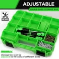 thumbnail image 5 of Small Parts Organizer, 34-Compartments Double Side parts organizer with Removable Dividers, Double Side Tools  Screw Organizer For Nuts, Bolts, Screws, Nails, Small Hardware, 5 of 8
