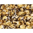 thumbnail image 2 of Gourmet Chocolate Zigzag Popcorn by Its Delish, 8 Oz Bulk Bag  Festive Caramel Air Popped Sweet Crunchy White & Dark Drizzle Glazed Carmel Corn Snack, Parties - Gluten Free, Vegan, Kosher, 2 of 5