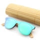 thumbnail image 5 of Gafas de sol deportivas unisex de madera de bambú, ligeras y elegantes Verde, 5 of 7