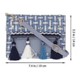thumbnail image 2 of 1 bolsa tejida con borlas., 2 of 3