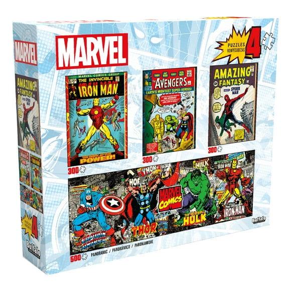 Rompecabezas Buffalo Games Marvel 4 en 1 para adultos