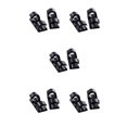 thumbnail image 1 of Decodeary 20Pcs/Set Self Adhesive Cable Clips Wire Straps Cord Organizer Desk Management black 5Set, 1 of 6