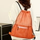 thumbnail image 3 of Mochila ligera con cordón y bolsillo grande para equipo deportivo. Material resistente e impermeable para estudiantes atletas, fútbol y actividades de playa. Aestivo | Naranja | AESTIVO, 3 of 7