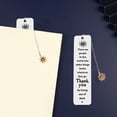 thumbnail image 4 of Boreal Craft Folding Craft Table with Storage Stainless Steel Bookmark With Meaningful Words For Self Family Friend Book Lover (with Pendant), 4 of 5