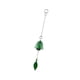 thumbnail image 3 of Campana de viento japonesa decorativa con bendición, decoración colgante Verde, 3 of 9