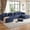 Blue, variant on SOULART 112.99" Cloud Couch, Gray Corduroy Sectional Sofa with L-Shape Chaise, Right Facing Design for Living Room Bedroom