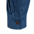 thumbnail image 5 of Aloohaidyvio George Men's Casual Button Down Shirt Long Sleeve Classic Woven work Shirt With Two pockets, 5 of 6