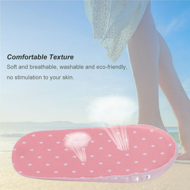 Plantillas de Aumento, 1 par Gel de Silicona Plantillas Adhesivas Aumento de Altura Pie Ortopédicos Arco Soporte Zapatos Taloneras(1.5cm-Rosa) Ecomeon no