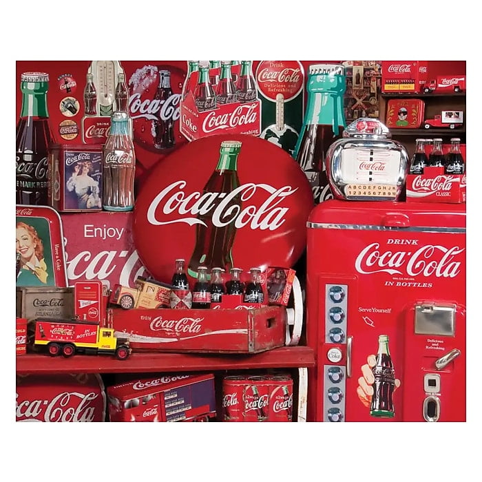 Coca Cola Signs 1000 Piece Jigsaw Puzzle in Tin for sale online 10921 Springbok 