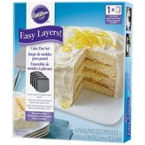 Wilton Easy Layer Square Cake Pan 4pc, 6" x 6"