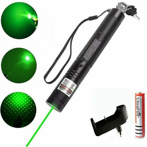 Laser Pointers 3000m 532nm Green Laser Pointer Laser Sight Adjustable Focus High Power 303