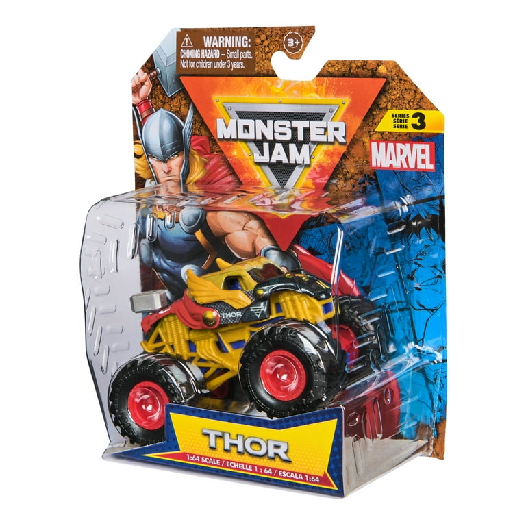 Monster Jam, Marvel Official Thor Monster Truck, Die-Cast Vehicle
