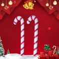 thumbnail image 4 of 2 pzs de Navidad Bastones inflables para caminar Navidad al aire libre caramelo coloreado Bastones decoración navideña, 4 of 4