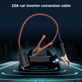 thumbnail image 4 of Línea De Conversión De Inversor De Coche 12V10A encendedor de cigarros cabeza hembra a batería Clip Cable coche inversor convertir línea, 4 of 8