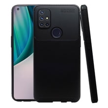 Atti Rugged Carbon One Plus Nord N10 5g Negro 1pz Mas Mica 9D Atti Funda de Silicon Uso Rudo