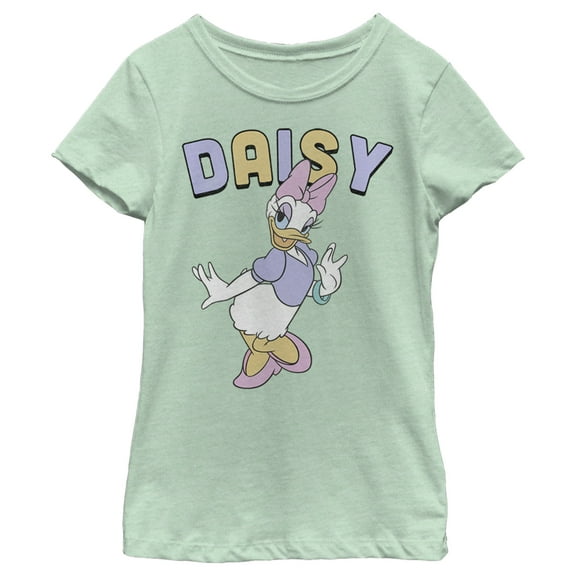 Girl's Mickey & Friends Daisy Duck  Graphic Tee Mint Small