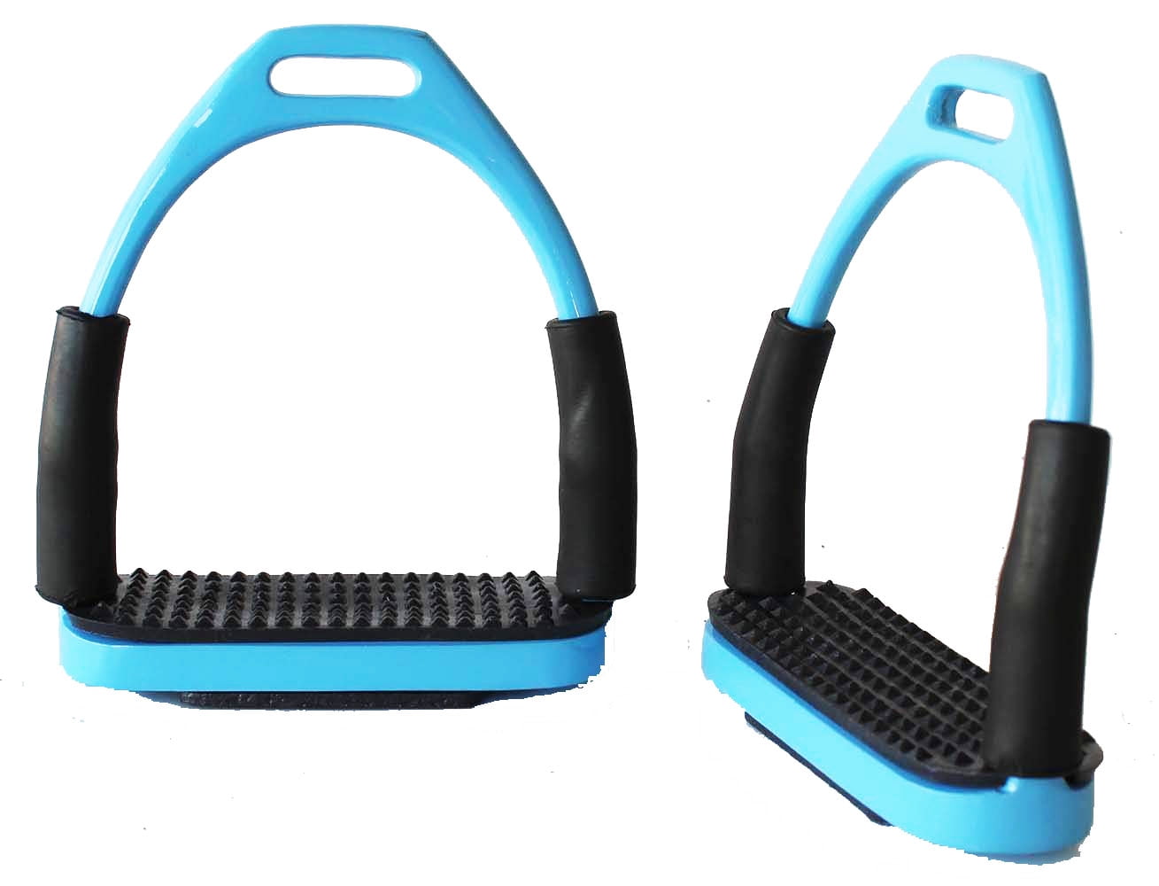 Horse Saddle English Riding Flex Fillis Iron Double Jointed Stirrups