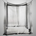 thumbnail image 2 of Canopy Bed Curtains 4 Corner Post Mosquito Net Bed Netting White Bed Comforter Mosquito Net, 2 of 2