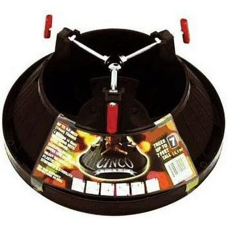Cinco Plastic Black Christmas Tree Stand 7 ft. Maximum Tree Height
