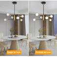 thumbnail image 4 of Lampara De Techo Colgantes Moderna Halogena Vintage 6 Luces, 4 of 5